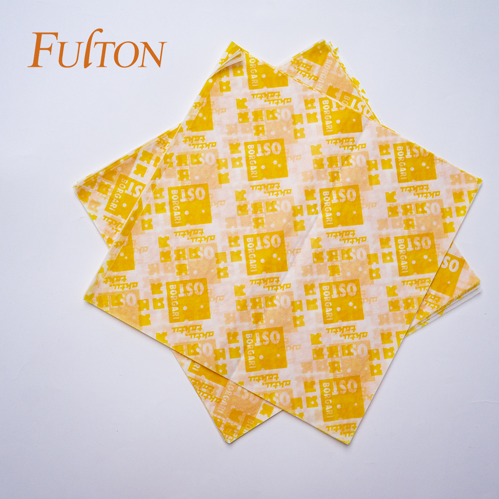 黃色款漢堡包裝紙